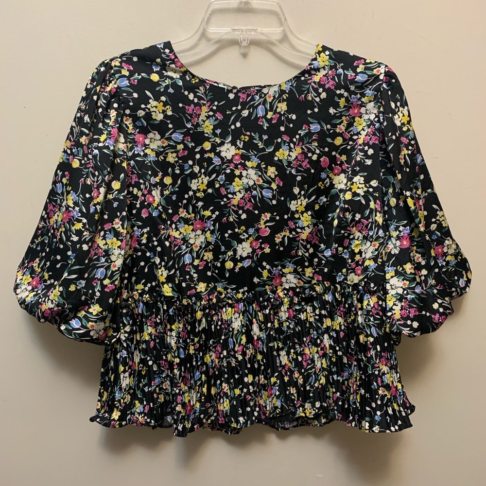 CODE X MODE Puffy Sleeved Peplum Blouse